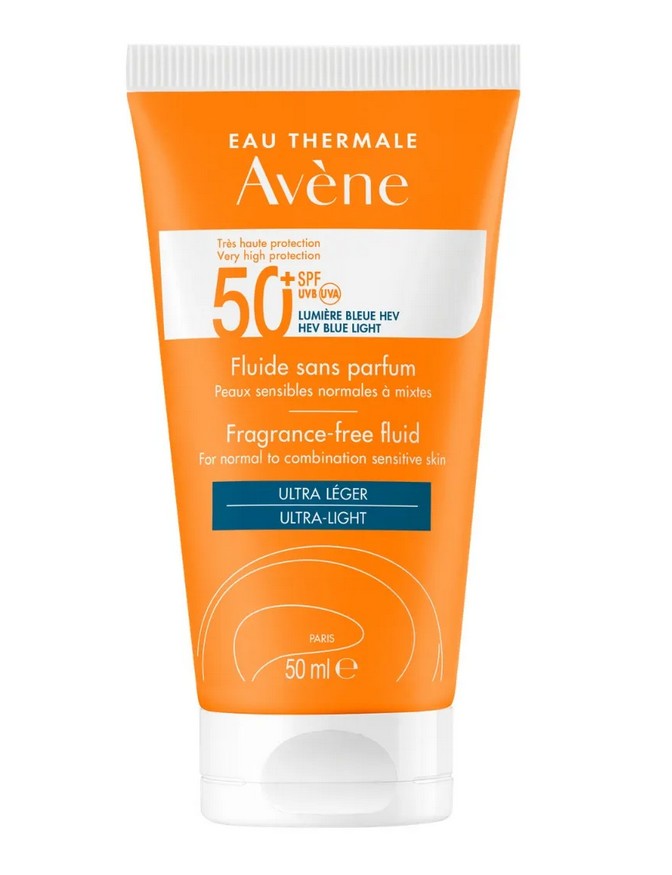 Avène Solaire SPF 50+ Fluide Sans Parfum 50ml